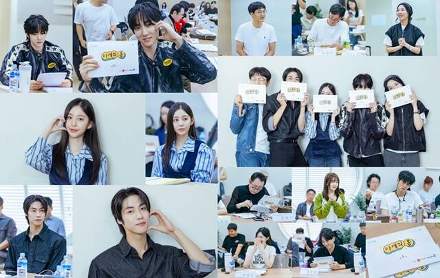 SBS 새 드라마 사계의 봄 대본 리딩 현장이 공개됐다. /㈜FNC스토리