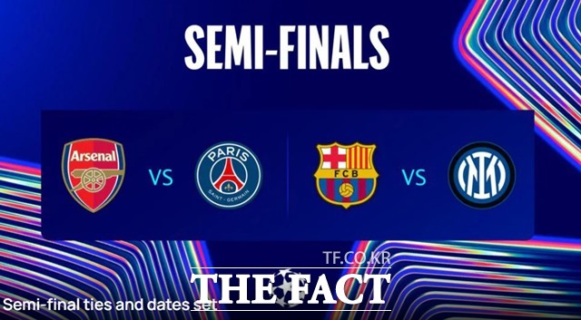 2024~2025 UEFA 챔피언스리그 4강 대진표./UEFA