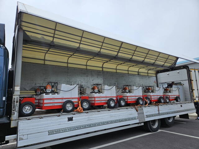 로봇 방제기 보급 모습. /함평군