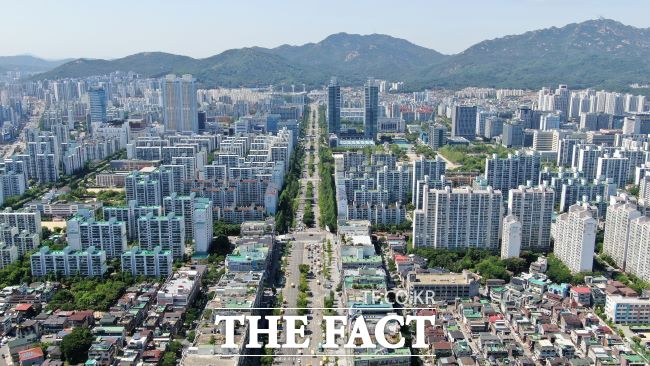 안양 평촌신도시 전경./안양시