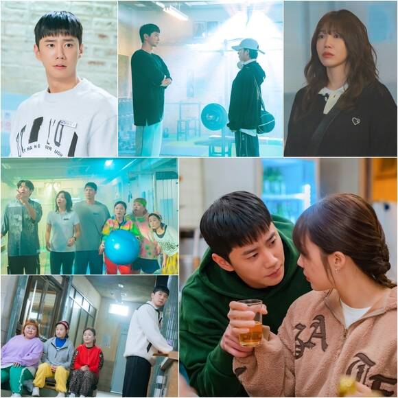 24시 헬스클럽은 근성이 넘치는 헬치광이 관장 도현중(이준영 분)이 근심이 과다한 헬린이(헬스 초보) 회원들의 인생을 파격 교정하며 펼쳐지는 코믹 로맨스다. /KBS2