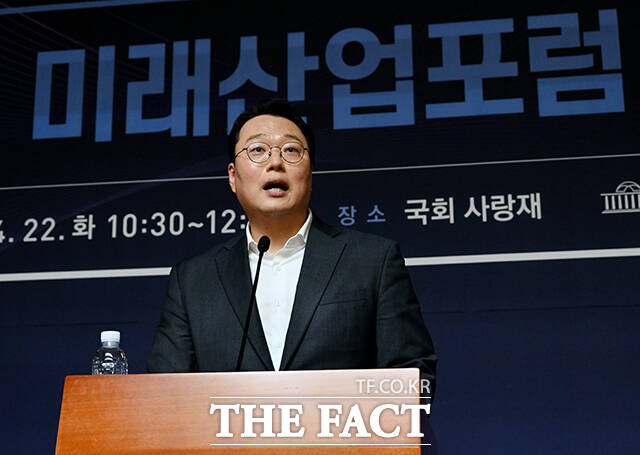 축사하는 천하람 개혁신당 원내대표 겸 당대표 권한대행.