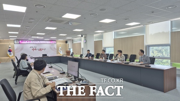 22일 열린 대전 동구 주소정보위원회 회의 모습 /대전 동구
