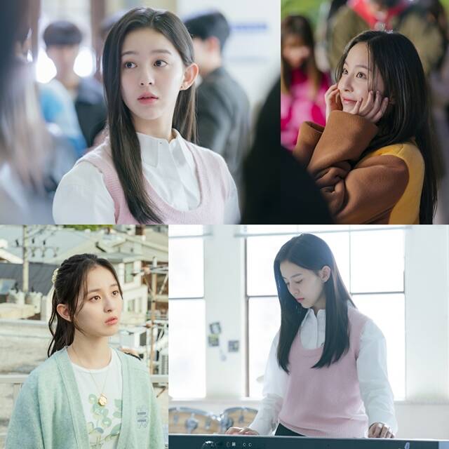 SBS 새 드라마 사계의 봄에 출연하는 배우 박지후의 캐릭터 스틸이 공개됐다. /㈜FNC스토리