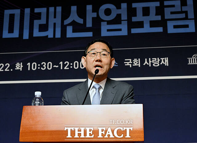 축사하는 주호영 국회부의장.