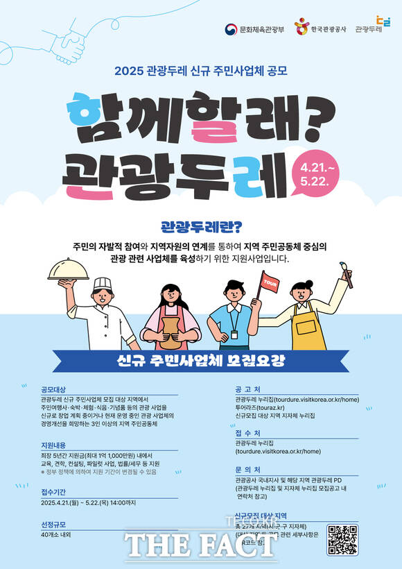 당진시 2025 관광두레 주민사업체 모집 홍보물. /당진시