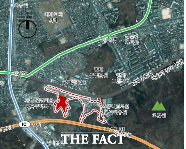 서초 성뒤마을 위치도./서울시