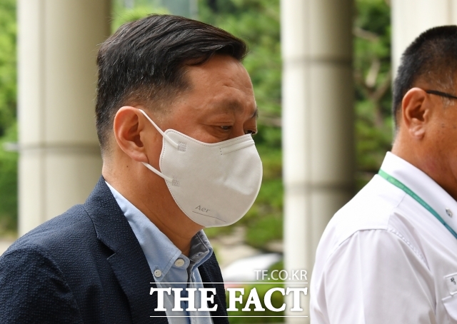 이재명 더불어민주당 대선 후보의 최측근인 정진상 전 민주당 대표실 정무조정실장이 대장동 민간업자들의 재판에 증인으로 출석해 진술을 거부했다. /박헌우 기자