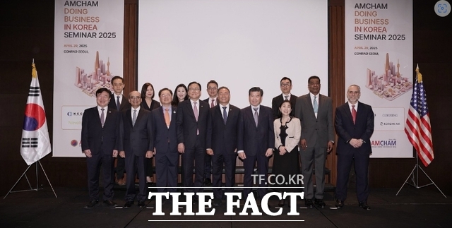29일 콘래드호텔 서울에서 주한미국상공회의소가 주최한 ‘2025 암참 국내 기업환경 세미나’가 개최됐다./인천시