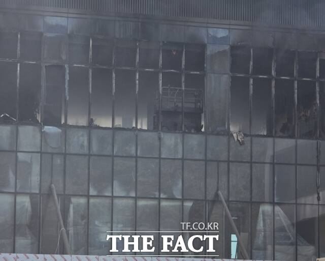 부산 기장군 반얀트리 해운대 부산 리조트 신축 공사장 화재현장. /부산경찰청