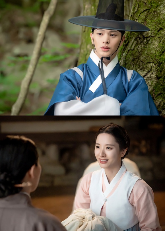 배우 육성재(상단)와 김지연이 귀궁에서 각각 윤갑·강철이와 여리 역을 맡아 활약하고 있다. /SBS