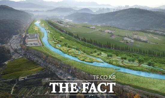 경기 고양시가 30일 실시설계용역에 들어간 공릉천 저탄소 수변공원화 사업의 조감도. /고양시