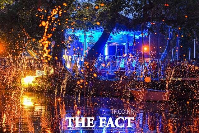 함안 낙화놀이 모습/함안군