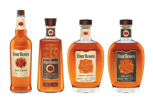 하이트진로가 프리미엄 버번 위스키 포 로지스 4종을 국내 최초 출시했다. /하이트진로