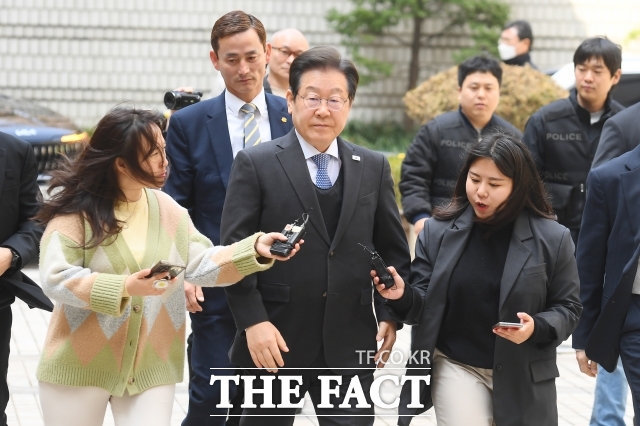 대법원이 이재명 더불어민주당 대선 후보의 공직선거법 위반 사건 상고심 선고에서 유죄 취지로 사건을 파기환송했다. /장윤석 기자