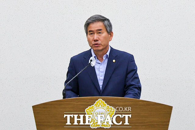 김봉균 당진시의원은 1일 5분 자유발언을 통해 산불 예방과 산림 관리 강화를 위한 임도 설치 확대를 제안했다. /당진시의회