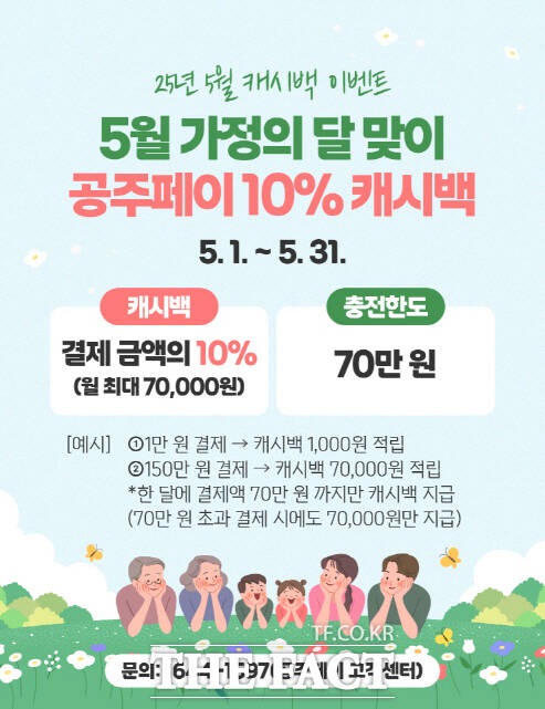 공주페이 캐시백 지원 홍보 이미지. /공주시