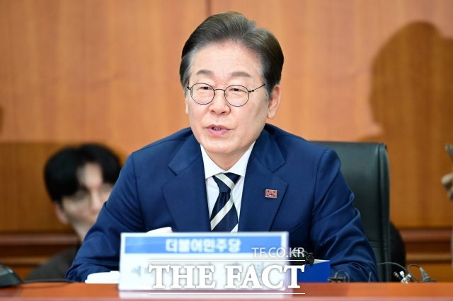 이재명 더불어민주당 대선 예비후보가 21일 오전 서울 여의도 금융투자협회에서 열린 자본시장 활성화를 위한 정책간담회에 참석해 발언하고 있다./남윤호