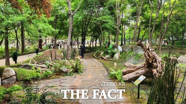 국립생태원이 서울어린이대공원에 조성한 쥐라기정원 모습. /국립생태원