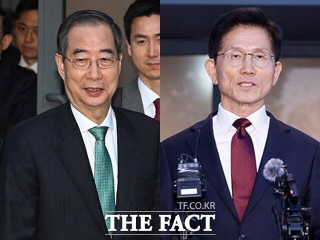 한덕수 무소속 대선 예비후보 측은 8일 김문수 국민의힘 후보가 당이 한 후보 일정을 짜준다 후보 등록도 안 한 분 등이라고 발언한 데 대해 전혀 사실이 아니다라며 유감이라고 밝혔다. /박헌우 기자