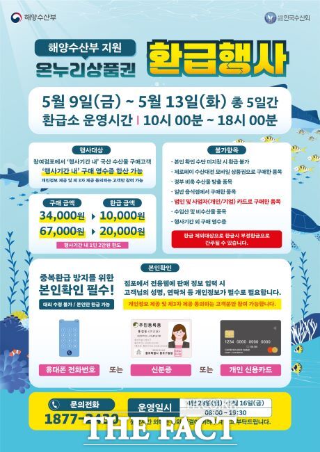 온누리상품권 환급행사 포스터 /시흥시