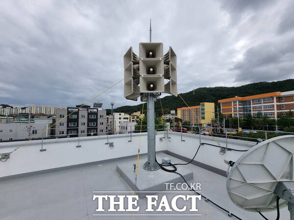 지난해 교체 설치된 신형 사이렌 시설의 모습./대전시