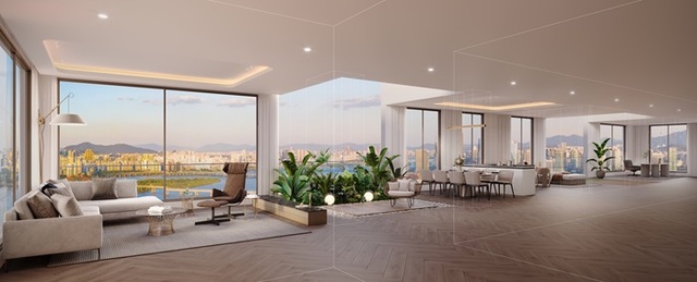 용산정비창 전면 제1구역 포스코이앤씨 제안 펜트하우스. /포스코이앤씨