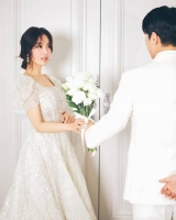  'AOA 찬미' 도화, 6월 결혼…웨딩 사진 공개