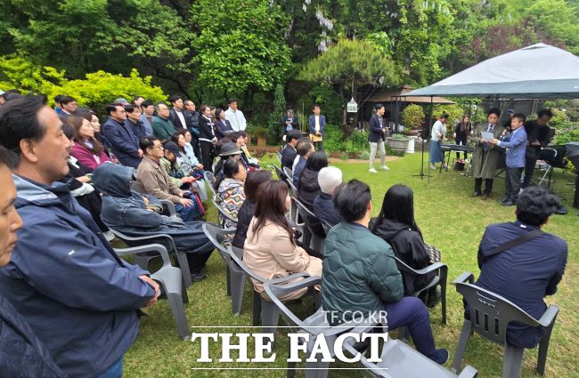 (가칭) 청소년 노 스마트폰 운동본부’ 발기인대회 모습. /용인=김동선 기자