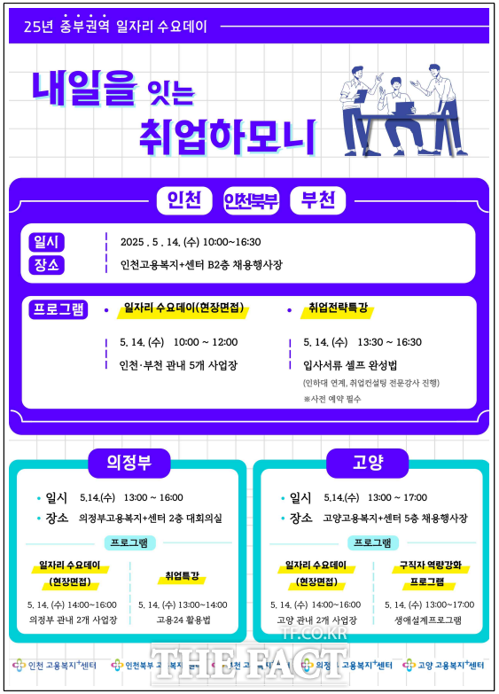 2025년 중부권역 일자리 수요 데이 행사 포스터 /중부지방고용노동청