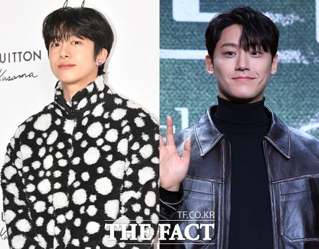 몬스타엑스 형원(왼쪽)과 배우 이도현이 나란히 전역했다. /더팩트 DB