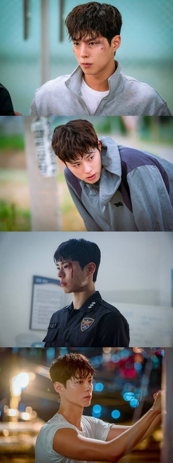 JTBC 새 토일드라마 굿보이에 출연하는 배우 박보검의 스틸이 공개됐다. /SLL, 스튜디오앤뉴, 드라마하우스스튜디오