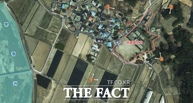 금산군 남일면 마장리 917번지에 조성 될 충남형 농촌리브투게더 부지 /금산군