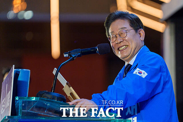 이재명 더불어민주당 대통령 후보는 14일 한 표라도 반드시 이기기 위해 죽을힘을 다하고 있다고 밝혔다. /배정한 기자