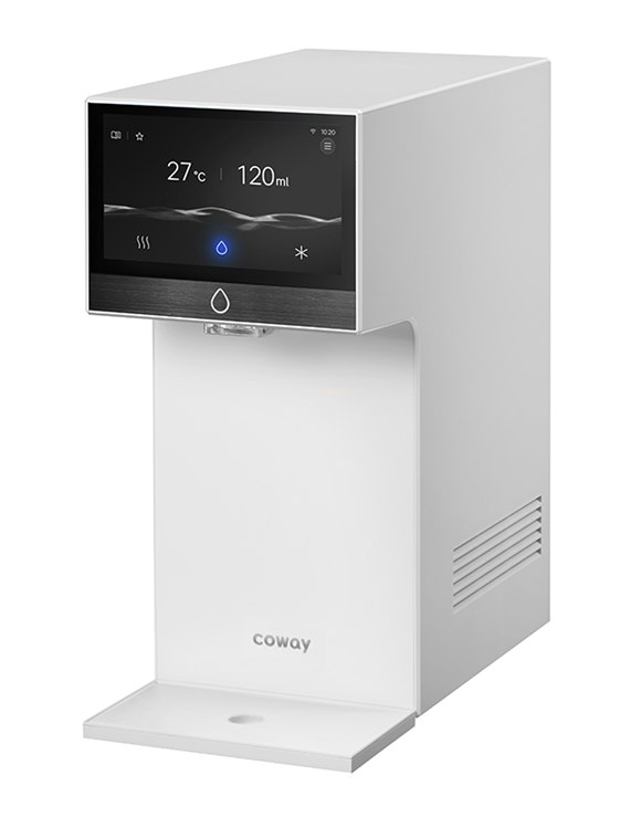 코웨이가 14일 터치형 LCD 디스플레이를 탑재한 아이콘 프로 정수기를 출시했다. /코웨이