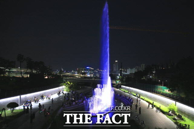 방축전 음악분수 전경. /세종시