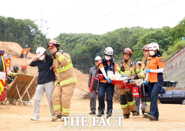 재난대응 안전한국훈련 진행 모습 /의왕시
