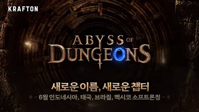 크래프톤이 블루홀스튜디오가 개발 중인 신작 모바일 게임 어비스 오브 던전을 다음달 11일 인도네시아, 태국, 브라질, 멕시코 등 4개국에 동시 출시한다. /크래프톤