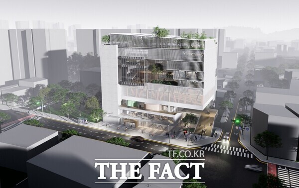 대전사회복지회관 기획디자인 공모 우수작에 선정된 민앤동 건축사사무소의 평등과 포괄의 공간: 공간복지의 구현 작품./대전시