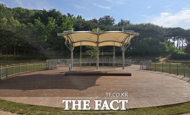 빛가람호수공원 야외공연장 모습./나주시
