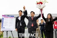  세종의사당 부지 찾은 김문수 '충청판 CTX' 고속철도망 공약 [TF사진관]
