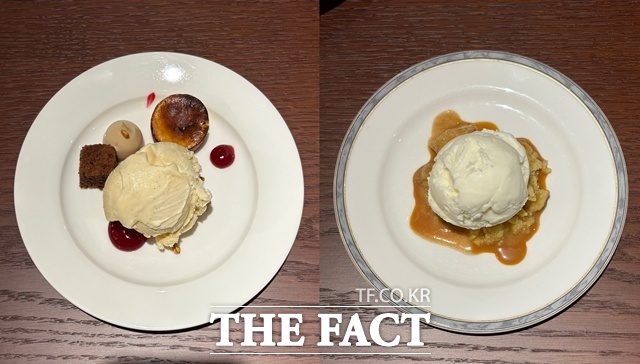 벤슨의 퓨어 메이플 바닐라 아이스크림을 이용해 만든 디저트를 2층 테이스팅 라운지에서 판매한다. /문화영 기자