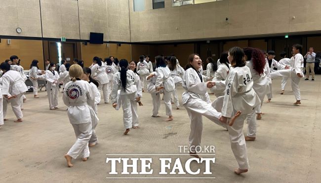 2023년 부천국제청소년 홈스테이 태권도 체험 모습 /부천시
