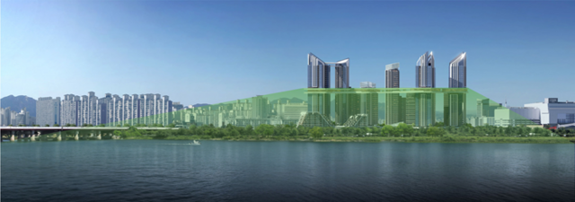 HDC현대산업개발은 용산정비창 전면1구역의 조합원 수 441명을 크게 웃도는 총 600가구가 한강 조망이 가능하도록 설계했다고 21일 밝혔다. /HDC현대산업개발