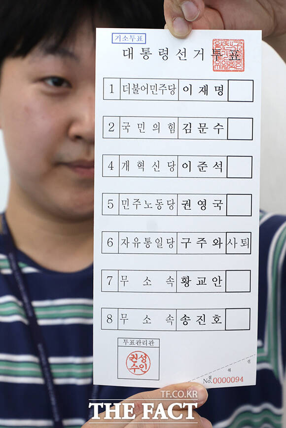 21일 오전 서울 양천구 양천구선거관리위원회에서 선관위 관계자들이 제21대 대통령선거 거소투표용지를 인쇄하고 있다. /박헌우 기자