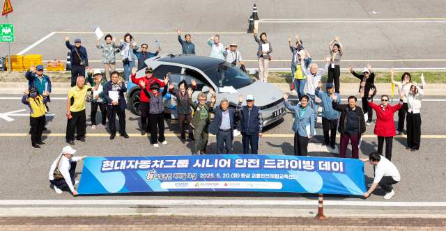 현대자동차그룹은 지난 20일 경기 화성 한국교통안전공단 교통안전체험교육센터에서 시니어 안전 드라이빙 데이 첫 교육을 진행했다. /현대차그룹