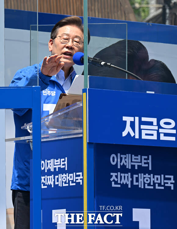 사법살인이라는 프레임은 이 후보가 반복적으로 강조해온 정치보복·검찰정치 주장과 맞닿아 있다. /이새롬 기자