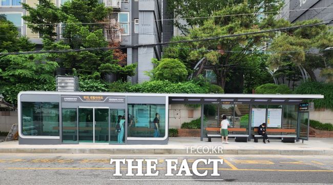 현대대림아파트 스마트 버스정류장 전경 /안양시