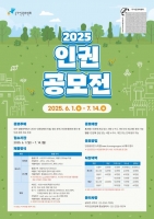  인권위, 2025 인권공모전 개최…상금 최대 200만원