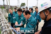  백성현 논산시장, 우기 대비 방재시설 현장 점검 펼쳐